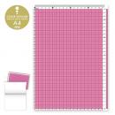 カラー方眼下敷A4判 ピンク (品番:CPK-A4-P)