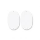 小判型名札 小 ホワイト (品番:No.4)