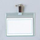 バンドクリップ付タッグ名札 身分証明書台紙入 大 (品番:C-202)