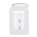 名札カバー色物角型 ホワイト (品番:C-6-10-W)