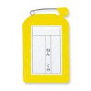 名札カバー色物角型 イエロー (品番:C-6-10-Y)