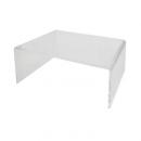 アクリル製コの字型ディスプレイ2個入 縦85×横210×奥行210×厚5.0(mm)