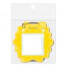 桜型名札 10枚パック イエロー (品番:C-7-10-Y)