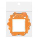 桜型名札 10枚パック オレンジ (品番:C-7-10-O)