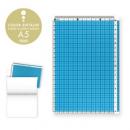 カラー方眼下敷A5判 ブルー (品番:CPK-A5-B)