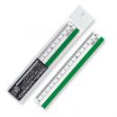 メタクリルチェック直線定規グリーン (品番:CH-15-G)