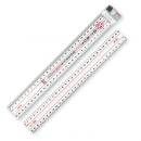 メタクリル両切直線定規30cm (品番:A-2530)