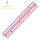 カラー直線定規18cmピンク (品番:CPK-18-P)