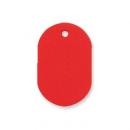 プラスチック番号札(大)無地番号なし レッド 50枚入 (品番:NO.16C-R)