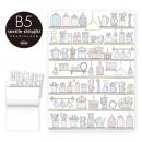 テキスタイルしたじきB5 デザイン13 (品番:TS-B5-13)